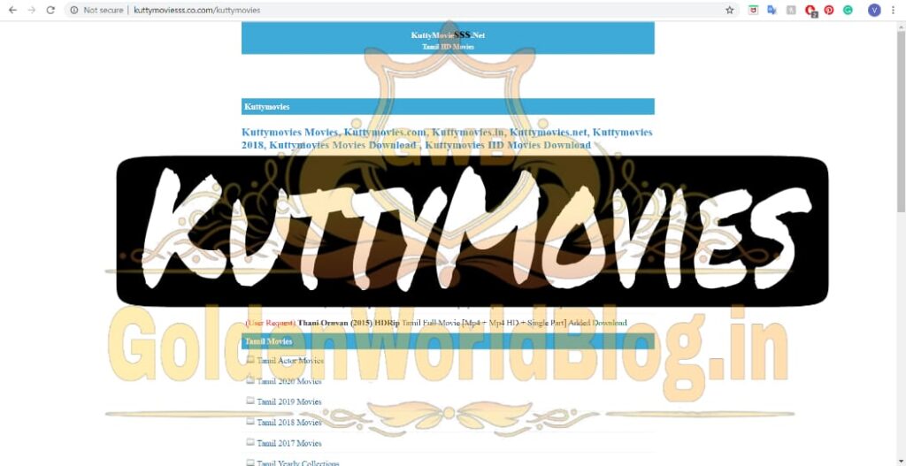 Kuttymovies 2023- Watch Tamil Telugu Kannada Movies Free 2 kuttymovies